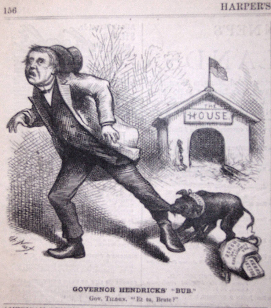 "Governor Hendricks' Bub" from Harper's Weekly, February 19, 1876