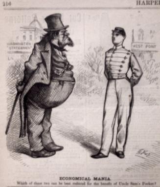 "Economical Mania" from Harper's Weekly, March 11, 1876