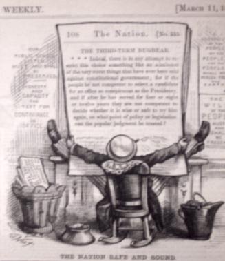 "The Nation Safe and Sound" from Harper's Weekly, March 11, 1876