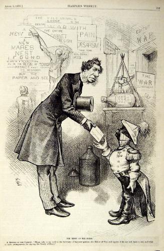 "The Reign of the Press" from Harper's Weekly, April 8, 1876