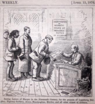 "Issuing Letters of Marque" from Harper's Weekly, April 15, 1876