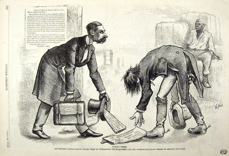 "Killing Polite" from Harper's Weekly, April 29, 1876