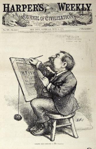 "Continue That I Broached In Jest" from Harper's Weekly, June 24, 1876