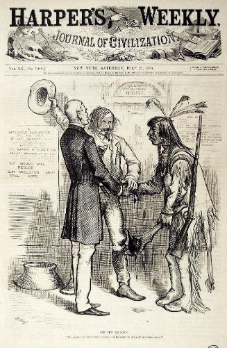 "The New Alliance" from Harper's Weekly, July 22, 1876