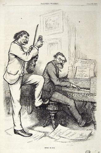 "Getting In Tune" from Harper's Weekly, July 29, 1876