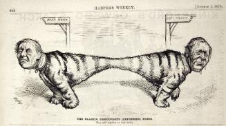 "The Elastic Democratic Tiger" from Harper's Weekly, August 5, 1876