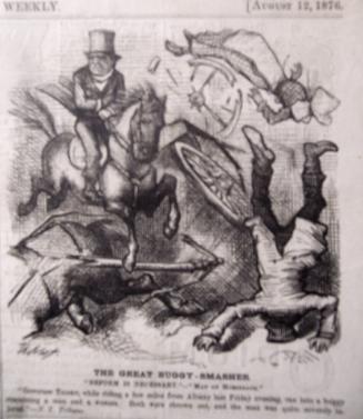 "The Great Buggy-Smasher" from Harper's Weekly, August 12, 1876