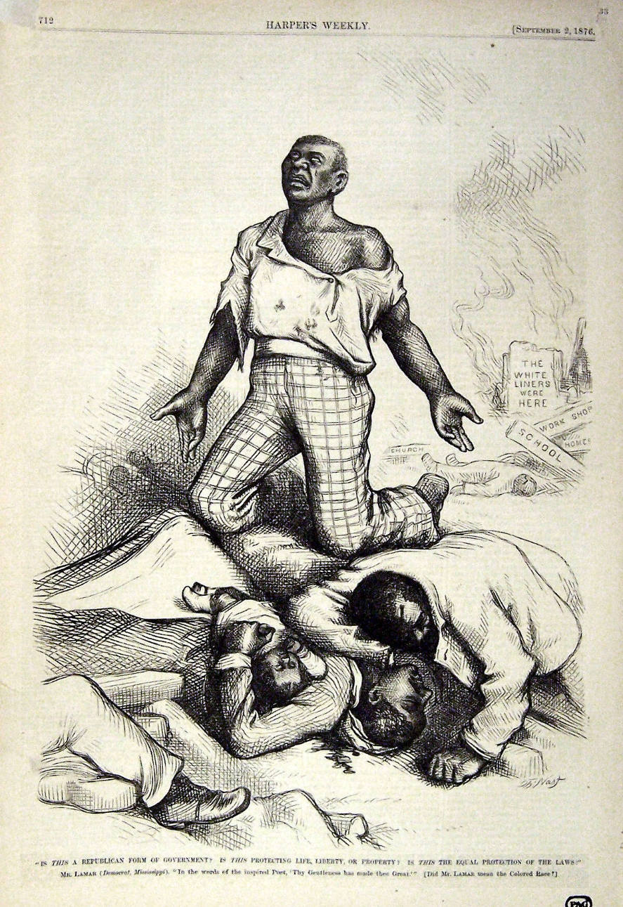 "Is This A Republican Form Of Gov." from Harper's Weekly, September 2, 1876