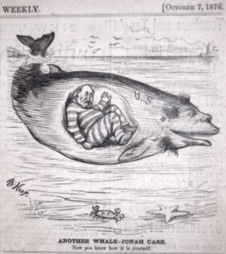 "Another Whale-Jonah Case" from Harper's Weekly, October 7, 1876