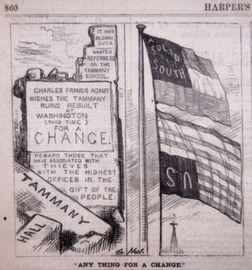 "Any Thing For A Change" from Harper's Weekly, October 21, 1876