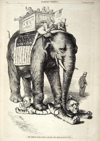 "The Elephant Walks Around" from Harper's Weekly, October 28, 1876