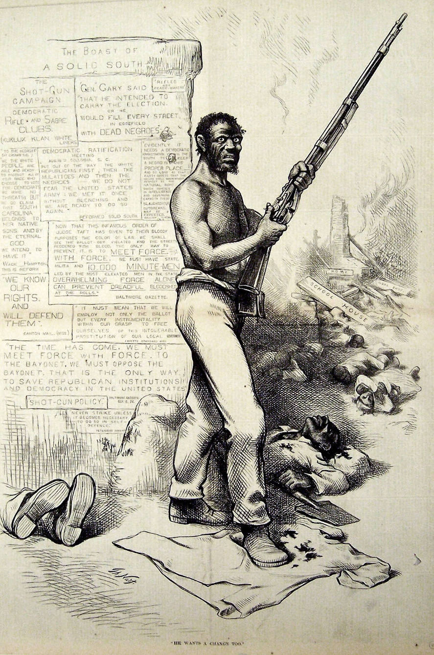 "He Wants A Change Too" from Harper's Weekly, October 28, 1876