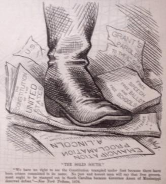 "The Solid South" from Harper's Weekly, November 11, 1876