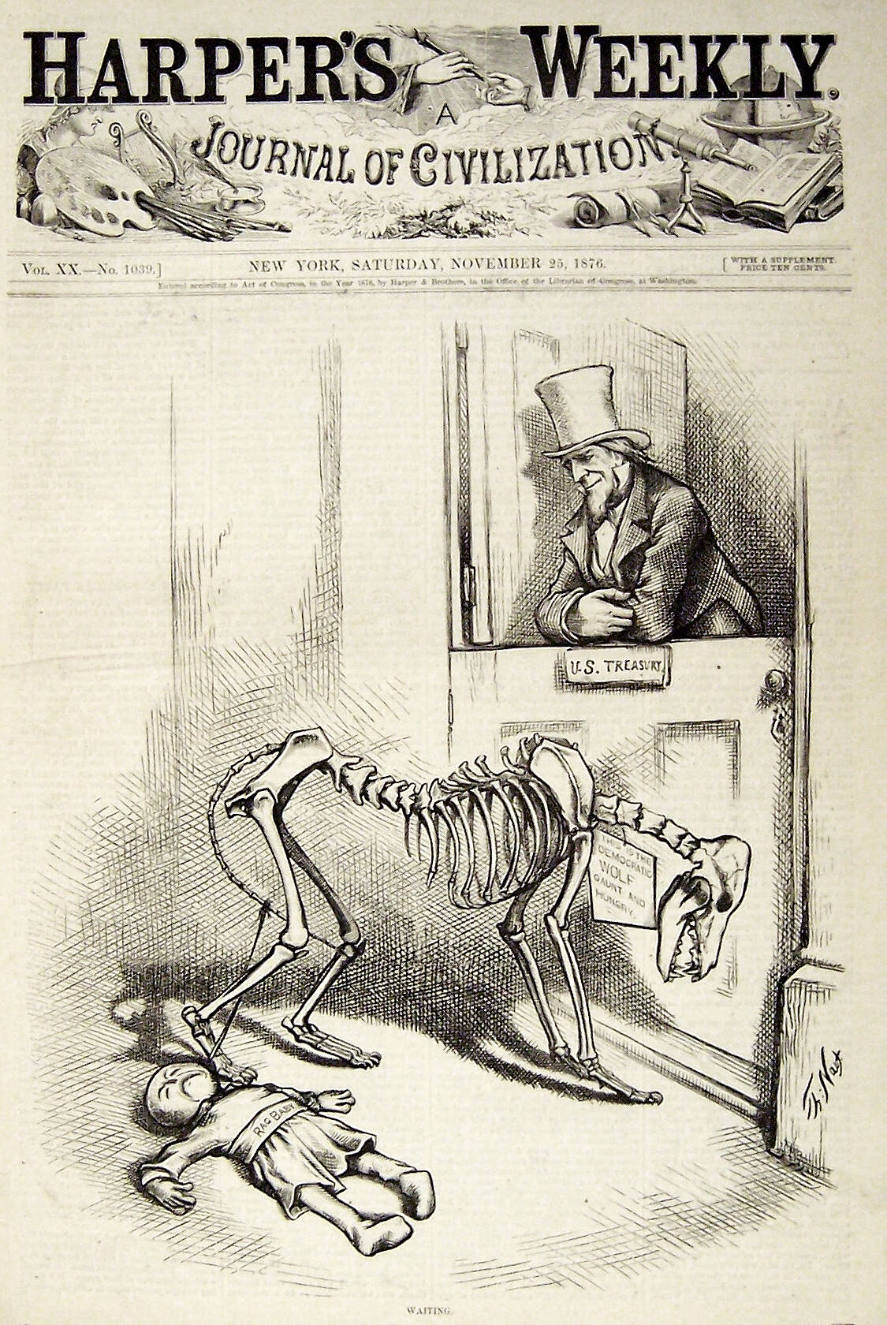 "Waiting" from Harper's Weekly, November 25, 1876