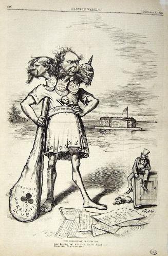 "The Indifference of Uncle Sam" from Harper's Weekly, December 9, 1876