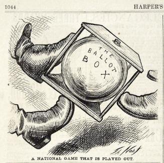 "A National Game That Is Played Out" from Harper's Weekly, December 23, 1876