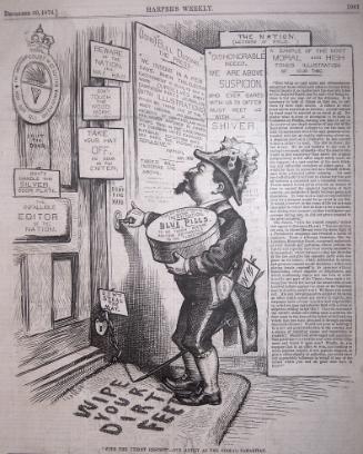 "With the Utmost Respect" from Harper's Weekly, December 30, 1876