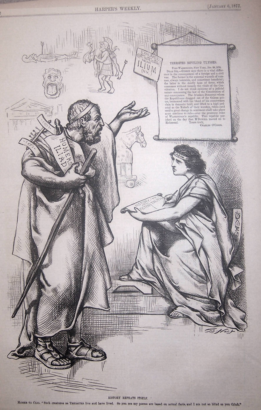 "History Repeats Itself" from Harper's Weekly, January 6, 1877