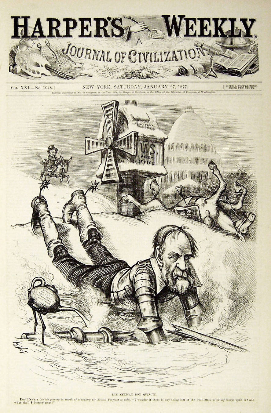 "The Mexican Don Quixote" from Harper's Weekly, January 27, 1877