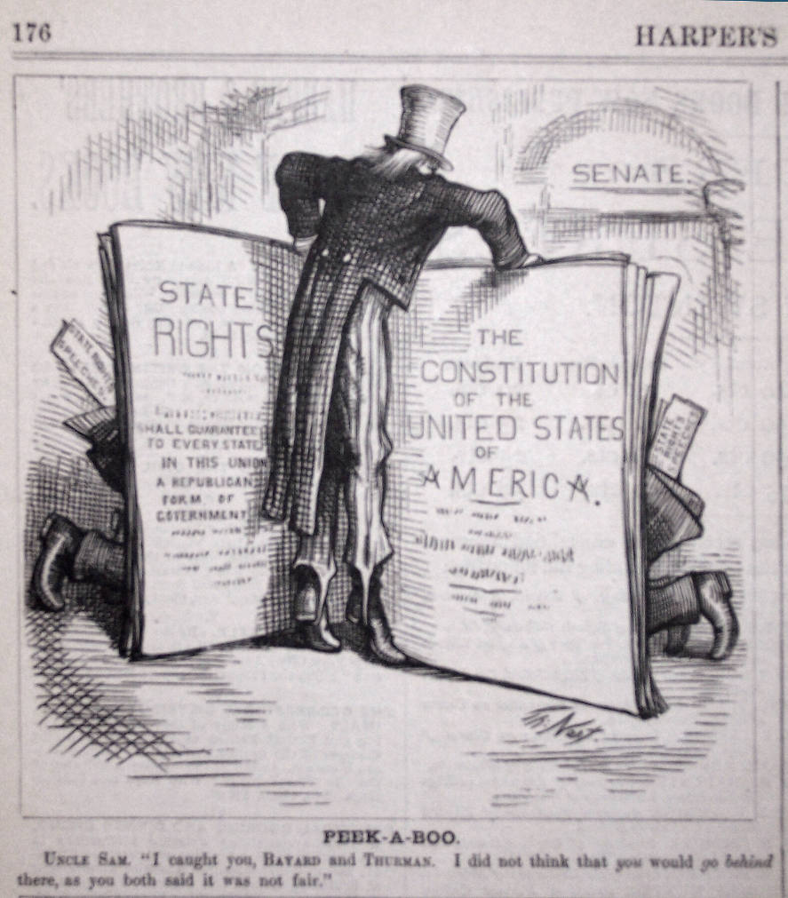 "Peek-A-Boo" from Harper's Weekly, March 3, 1877