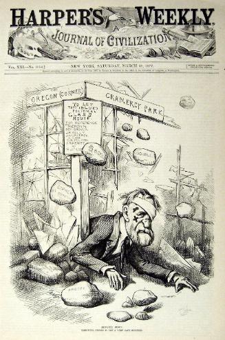 "Hew (Itt) Down" from Harper's Weekly, March 10, 1877