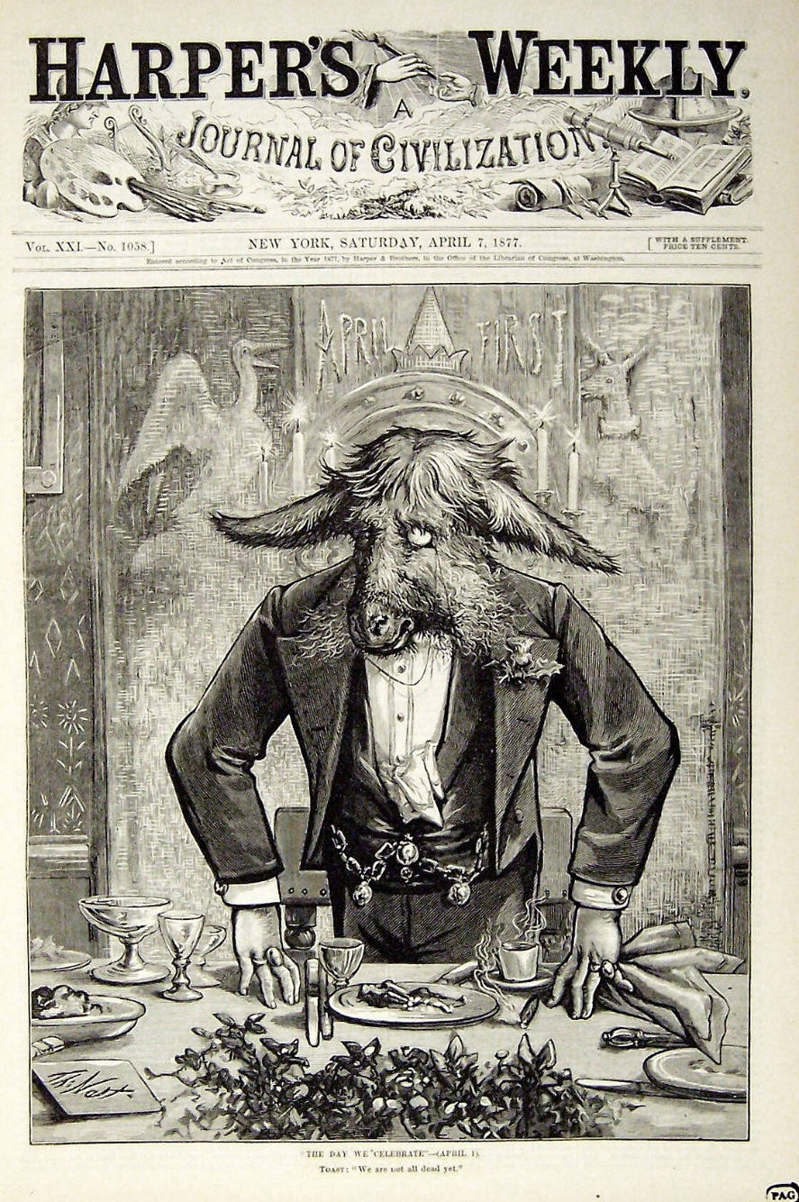 "The Day We Celebrate" from Harper's Weekly, April 7, 1877