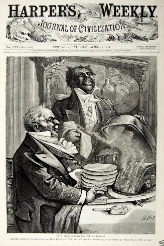 "Young American Roast Beef" from Harper's Weekly, April 21, 1877