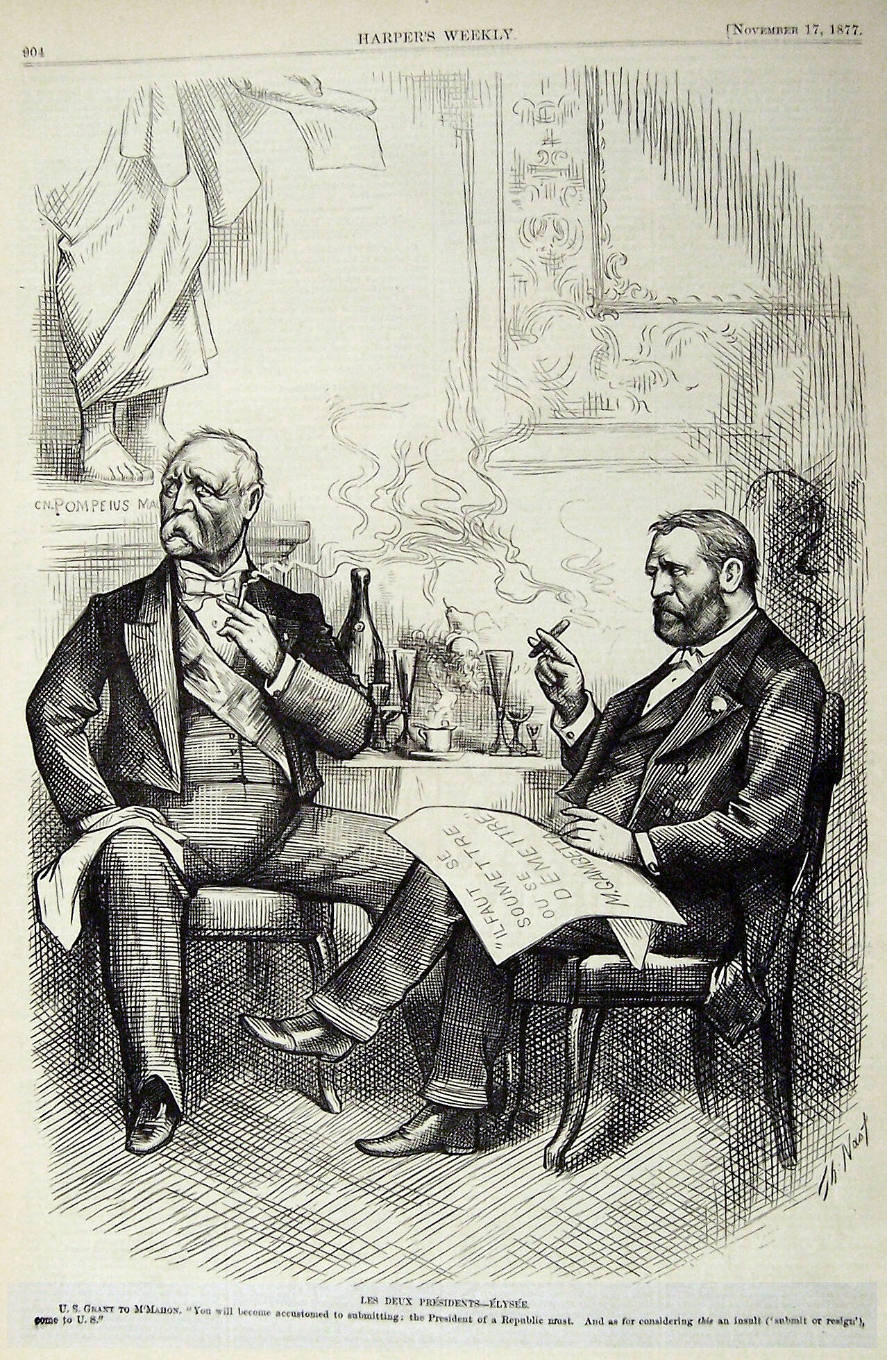 "Les Deux Presidents - Elysee" from Harper's Weekly, November 17, 1877