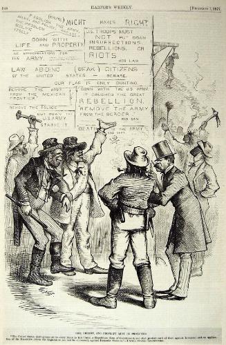 "Life, Liberty, and Property" from Harper's Weekly, December 1, 1877