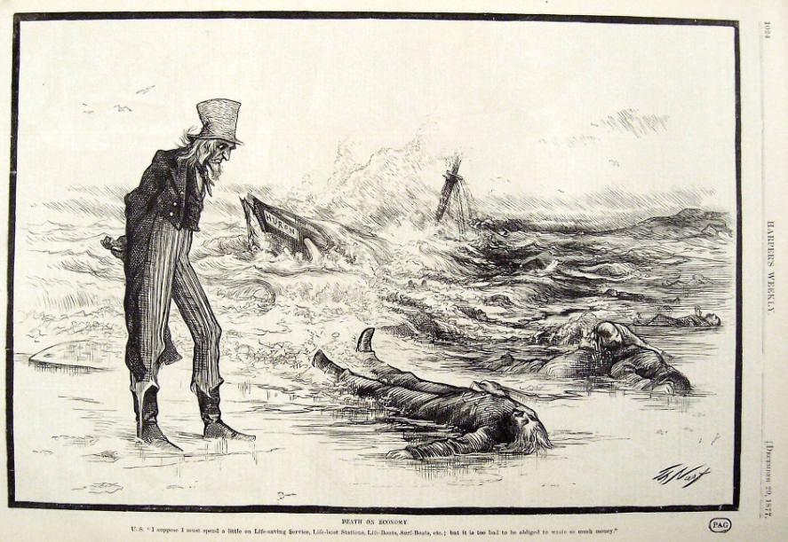 "Death on Economy" from Harper's Weekly, December 29, 1877