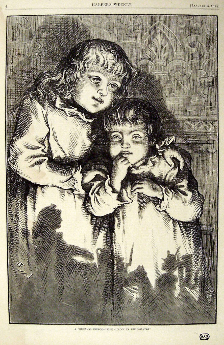 "A Christmas Sketch" from Harper's Weekly, January 5, 1878