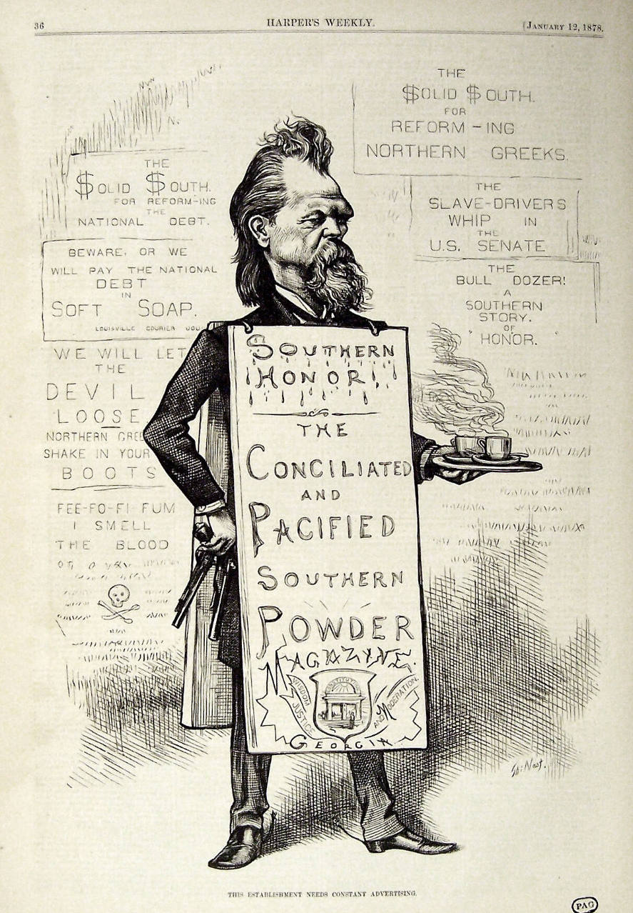 "The Establishment Needs Advertising" from Harper's Weekly, January 12, 1878