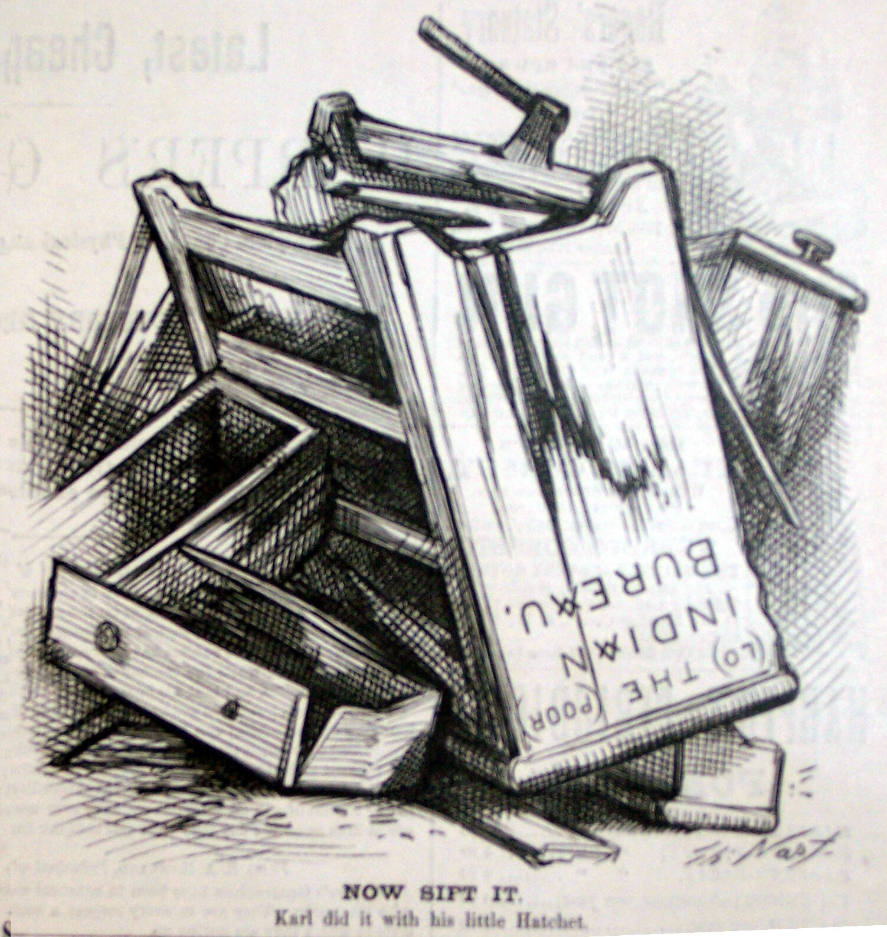 "Now Sift It" from Harper's Weekly, February 2, 1878