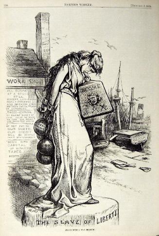 "Peace with a War Measure" from Harper's Weekly, February 9, 1878