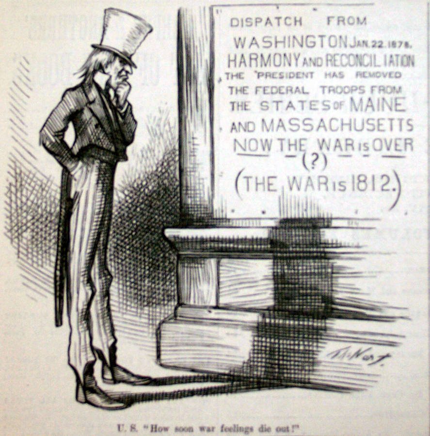 "How Soon War Feelings Die Out" from Harper's Weekly, February 16, 1878