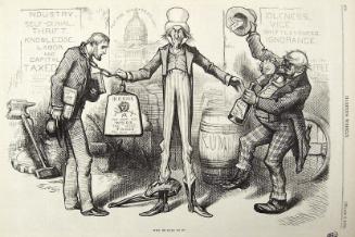 "Will He Dare Do It?" from Harper's Weekly, March 2, 1878