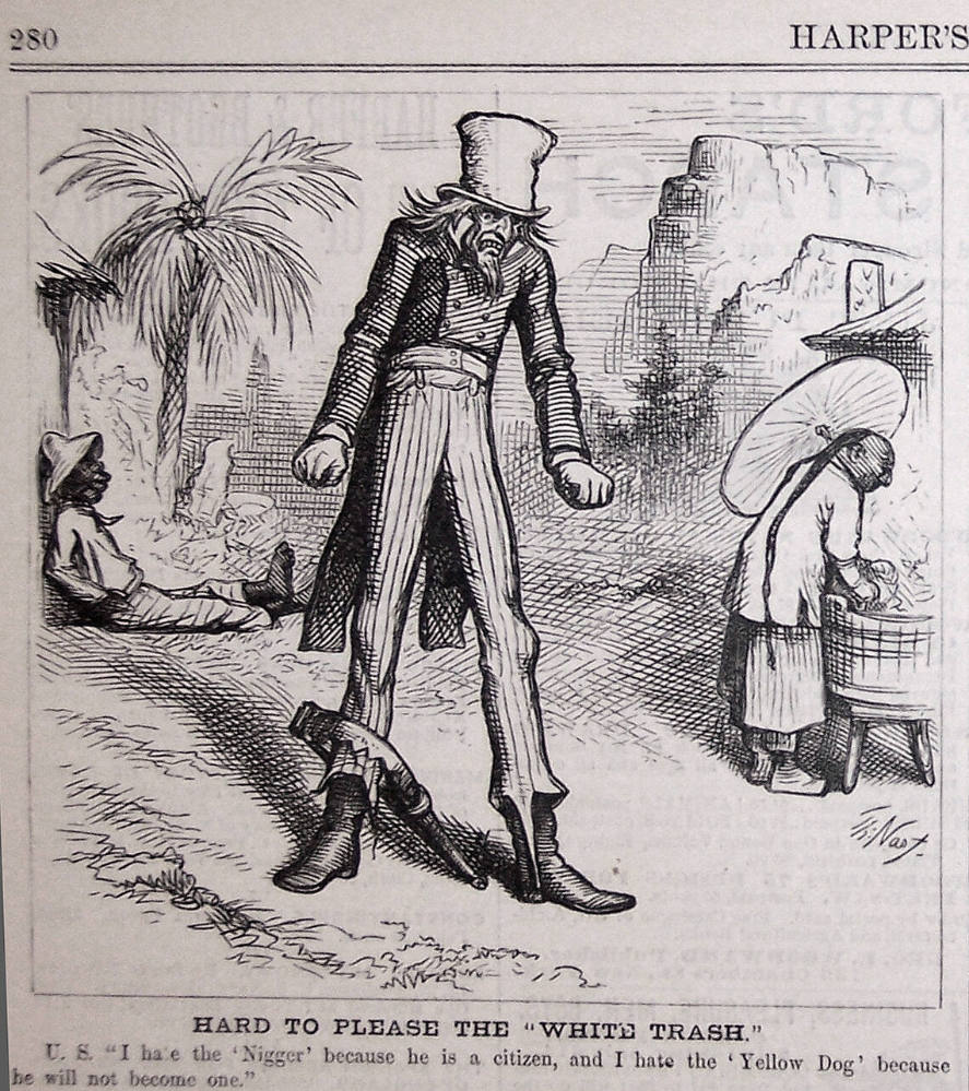 "Hard to Please White Trash" from Harper's Weekly, April 6, 1878