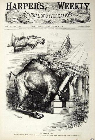 "The Democratic Camel" from Harper's Weekly, June 8, 1878