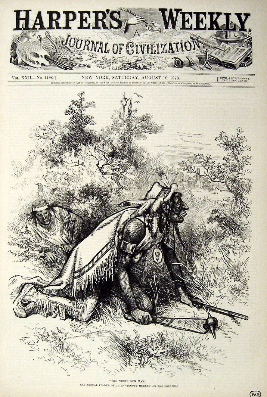 "The Noble Red Man" from Harper's Weekly, August 10, 1878