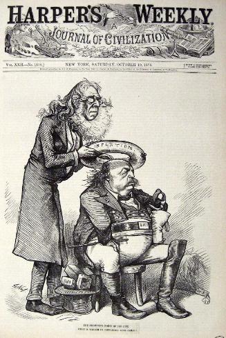 "The Crowning Point of his Life" from Harper's Weekly, October 19, 1878