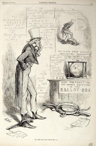 "The Next Step Look Before You" from Harper's Weekly, October 19, 1878