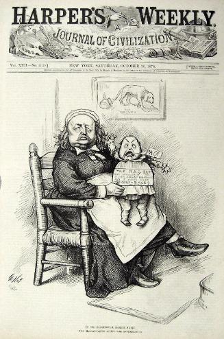 "In the Matrimonial Market Again" from Harper's Weekly, October 26, 1878