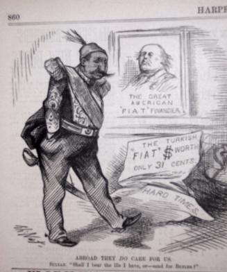 "Abroad They do Care for Us" from Harper's Weekly, October 26, 1878