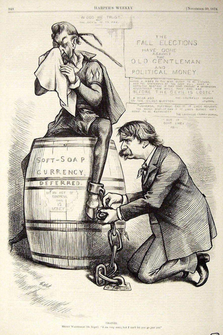 "Chained" from Harper's Weekly, November 30, 1878