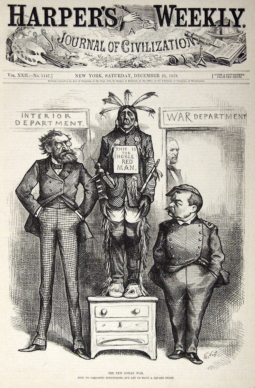 "The New Indian War" from Harper's Weekly, December 21, 1878