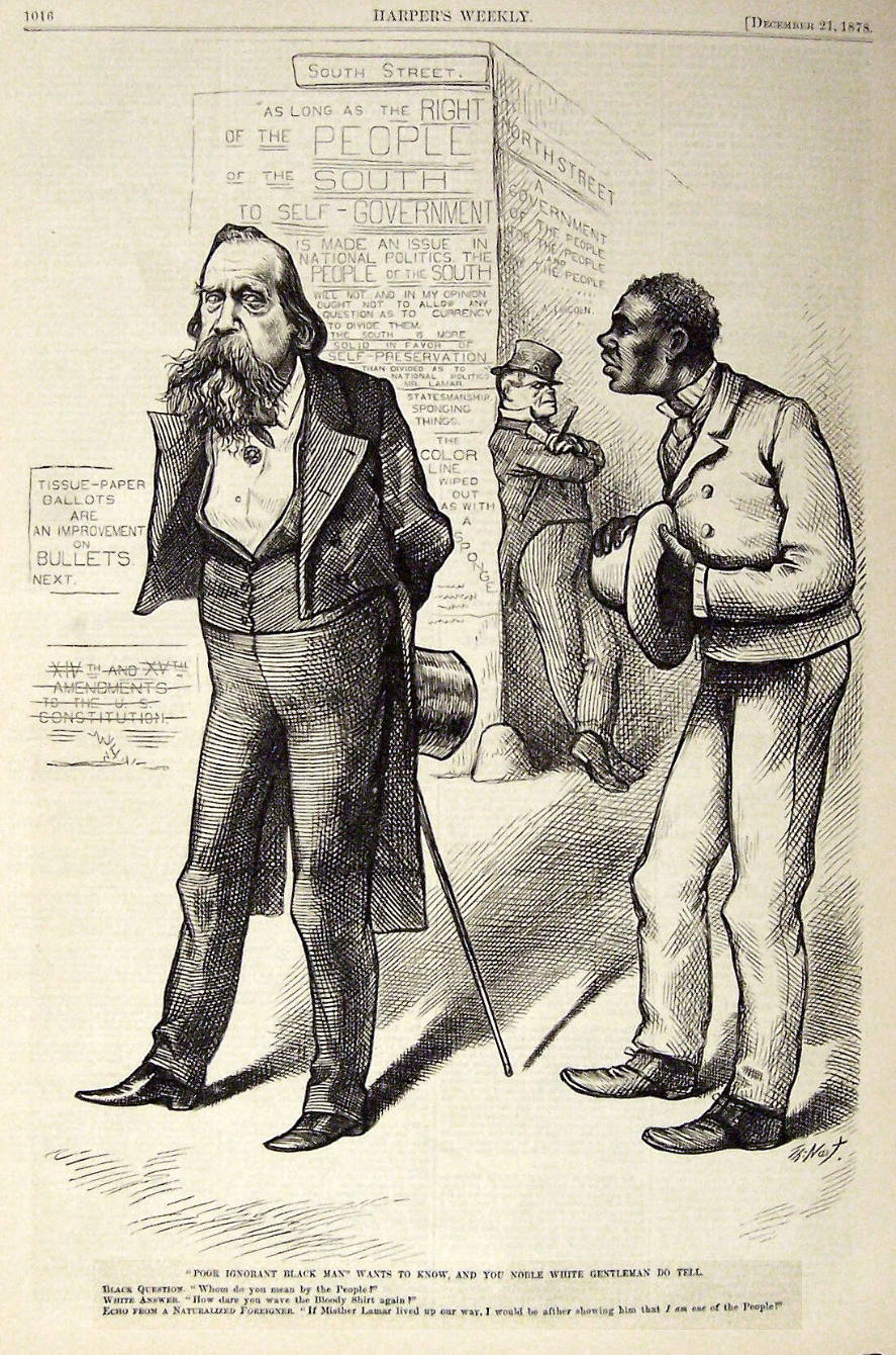 "Poor Ignorant Black Man" from Harper's Weekly, December 21, 1878