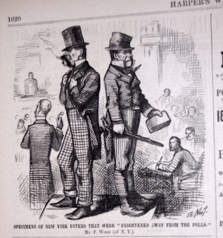 "Specimens of New York Voters" from Harper's Weekly, December 21, 1878