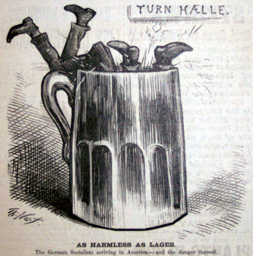 "As Harmless as Lager" from Harper's Weekly, January 18, 1879