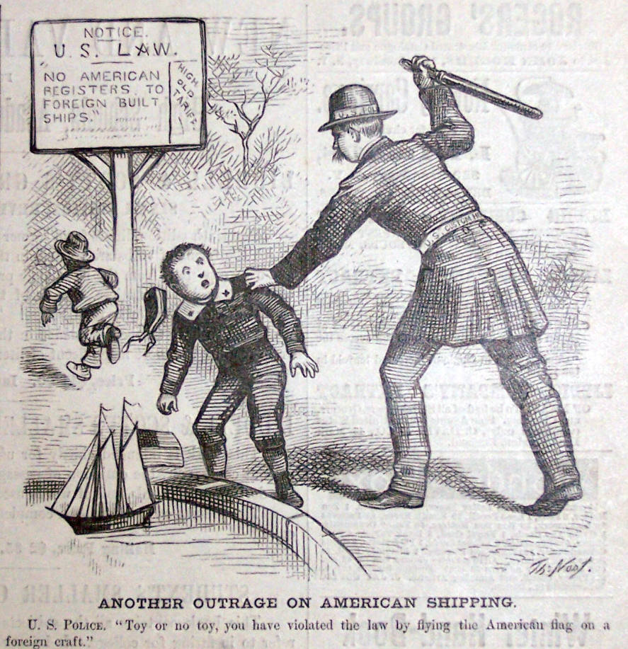 "Another Outrage On Shipping" from Harper's Weekly, March 1, 1879