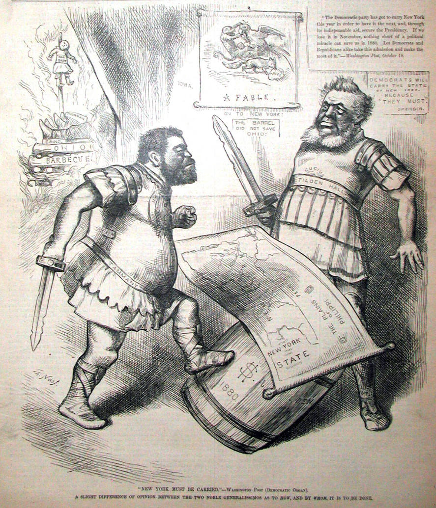 "New York Must Be Carried" from Harper's Weekly, November 18, 1879